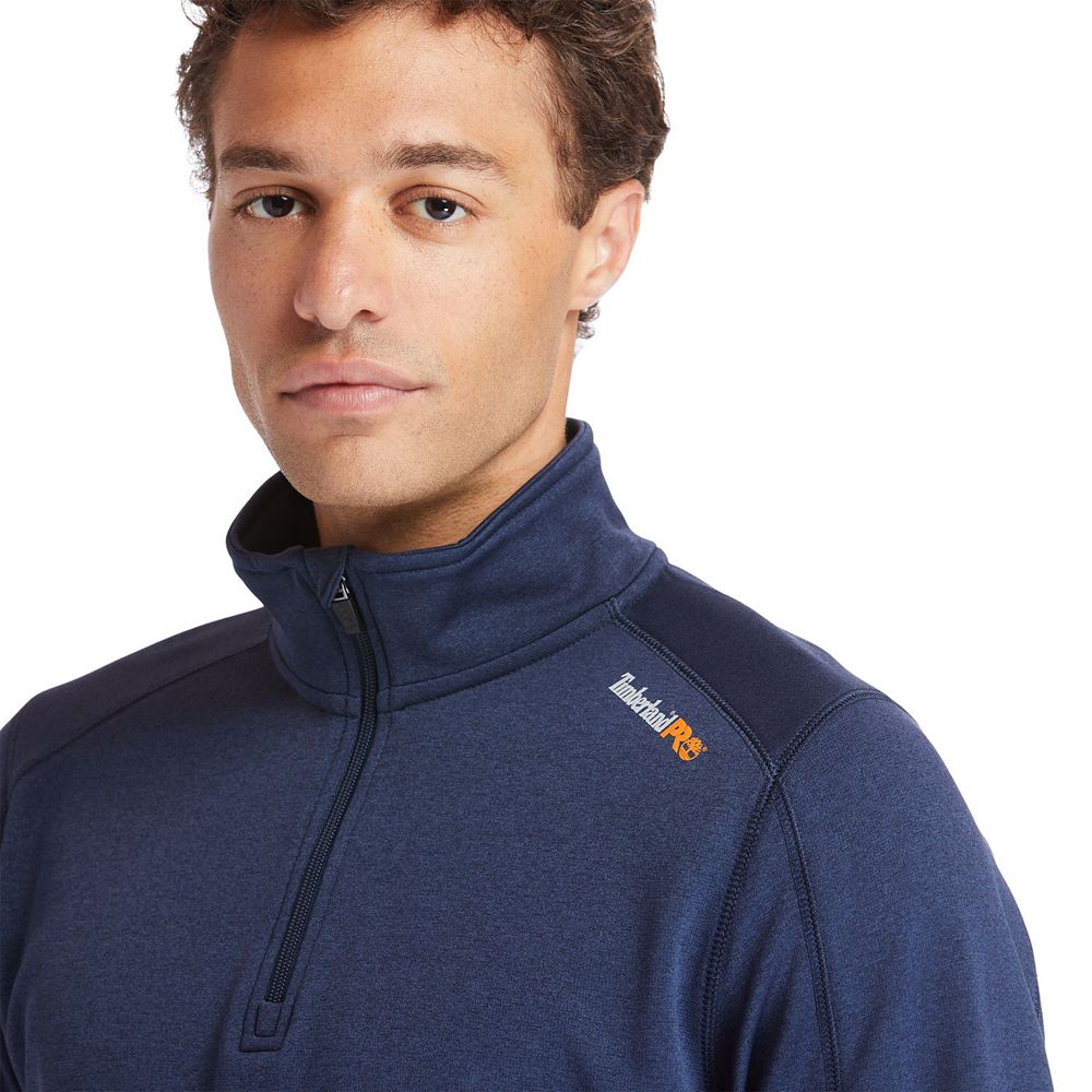 Moletom Masculino - Timberland Pro® Understory Quarter-Zip Fleece - TLKNY2864 - Azul Marinho